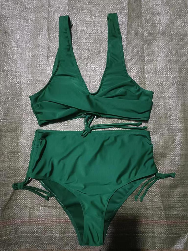 Stylish Multicolor Twist Bag Bandage Bikini Swimsuit for Women – European & American Design, Sexy & In Stock