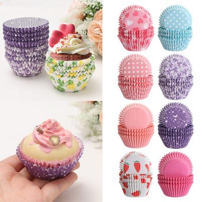 100 PIÈCES Accessoires de Cuisine Outils de Décoration de Cupcakes et Gâteaux Boîtes à Muffins Papier d'Emballage Tasses à Gâteau Tasses de Cuisson
