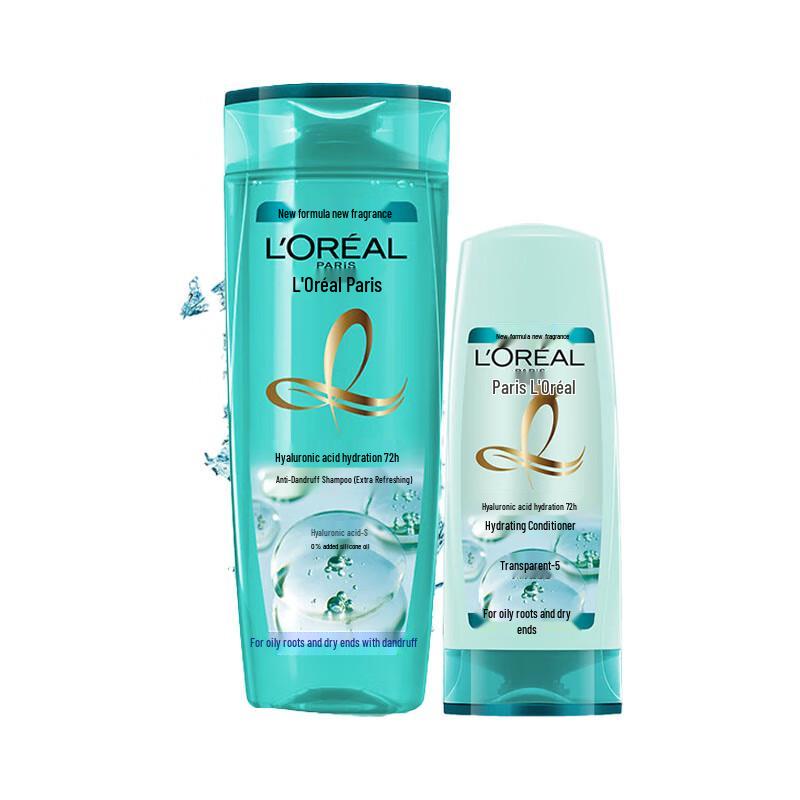 

L Oréal Hyaluronic Acid Hydrating Anti-Dandruff Shampoo & Conditioner Set