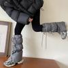 New Winter Socks Cover, Thick Long Leg Covers with Drawstring and Ties To Keep Warm and Windproof Perfect for Outdoor Sports