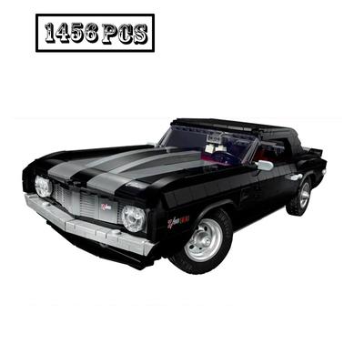 Retro Muscle Car Camaro Building Blocks Model Sports Car Bricks Toys for Boys Christmas Gift Set