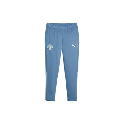 Mcfc Logo Badge Mid Waist Casual Knitted Sports Pants Men Pants Washed-Blue 772906-21