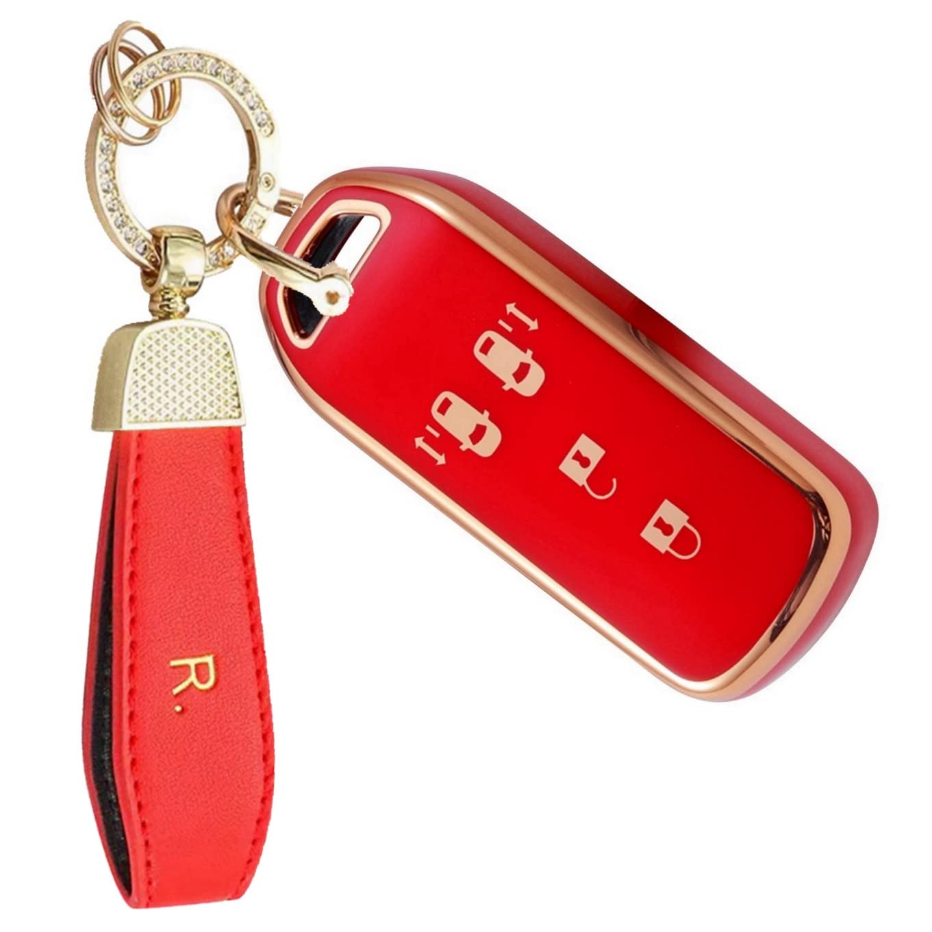 [YANMW] N-BOX key case compatible Honda N-BOX N-ONE N-WGN N-Wagon красный