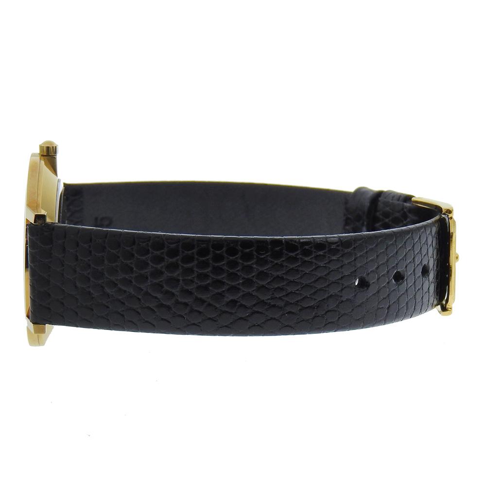 Movado Museum Watches 87.45.882 blackDial Plated Gold/Embossed Leather Quartz Analog display mens Used