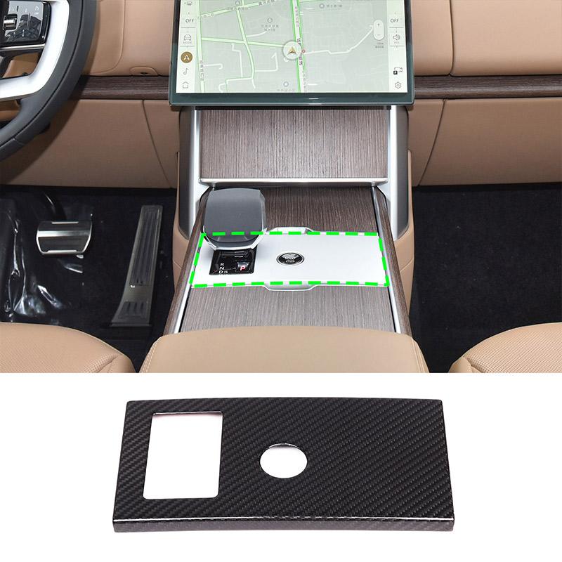 Real Carbon Fiber Car Center Control Shift Panel Frame Decorative Sticker For Range Rover Vogue L460 2025 2025 Car Accessories
