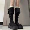 Thick-soled Boots Women's 2025 New Autumn and Winter But Knee Suede Boots Women's Thin Tall Knight Boots