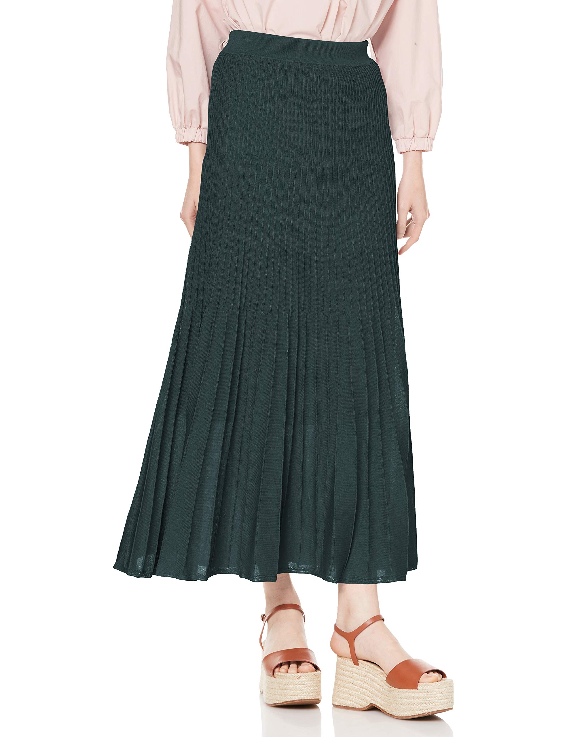 ИДЕНТИФИКАТОР FRAY. Прозрачная вязаная расклешенная юбка FWNS211212 Женская GRN F