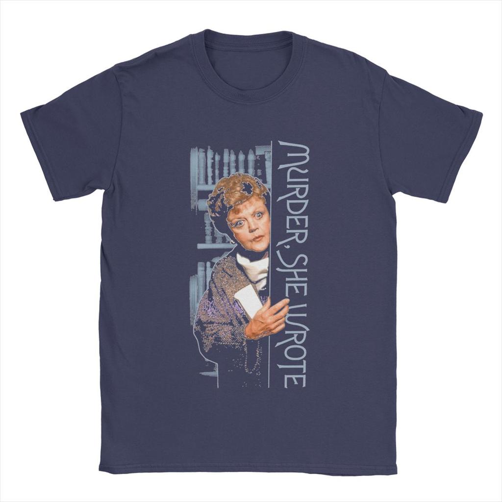 Murder She Wrote Men's T Shirts Awesome Tees Short Sleeve Crew Neck T-Shirts Pure Cotton Plus Size Clothes