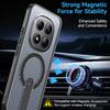 KEYSION Hollow Heat Dissipation Case for Redmi Note 15 Pro+ 5G 15 Pro 4G Magnetic Cooling Hide Stand Shockproof Phone Back Cover