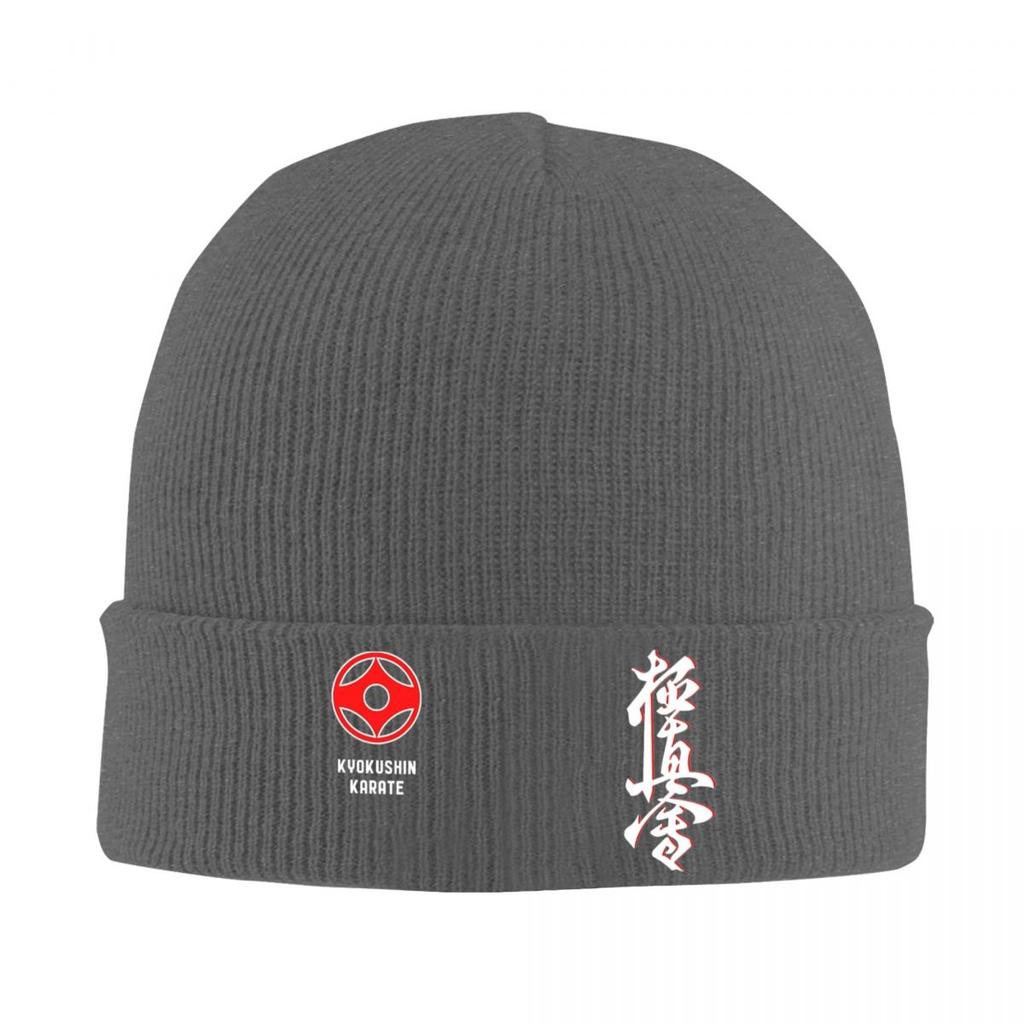 Kyokushin Karate Hat Autumn Winter Beanie Street Kanji Taijutsu Cap Unisex Knitted Hat