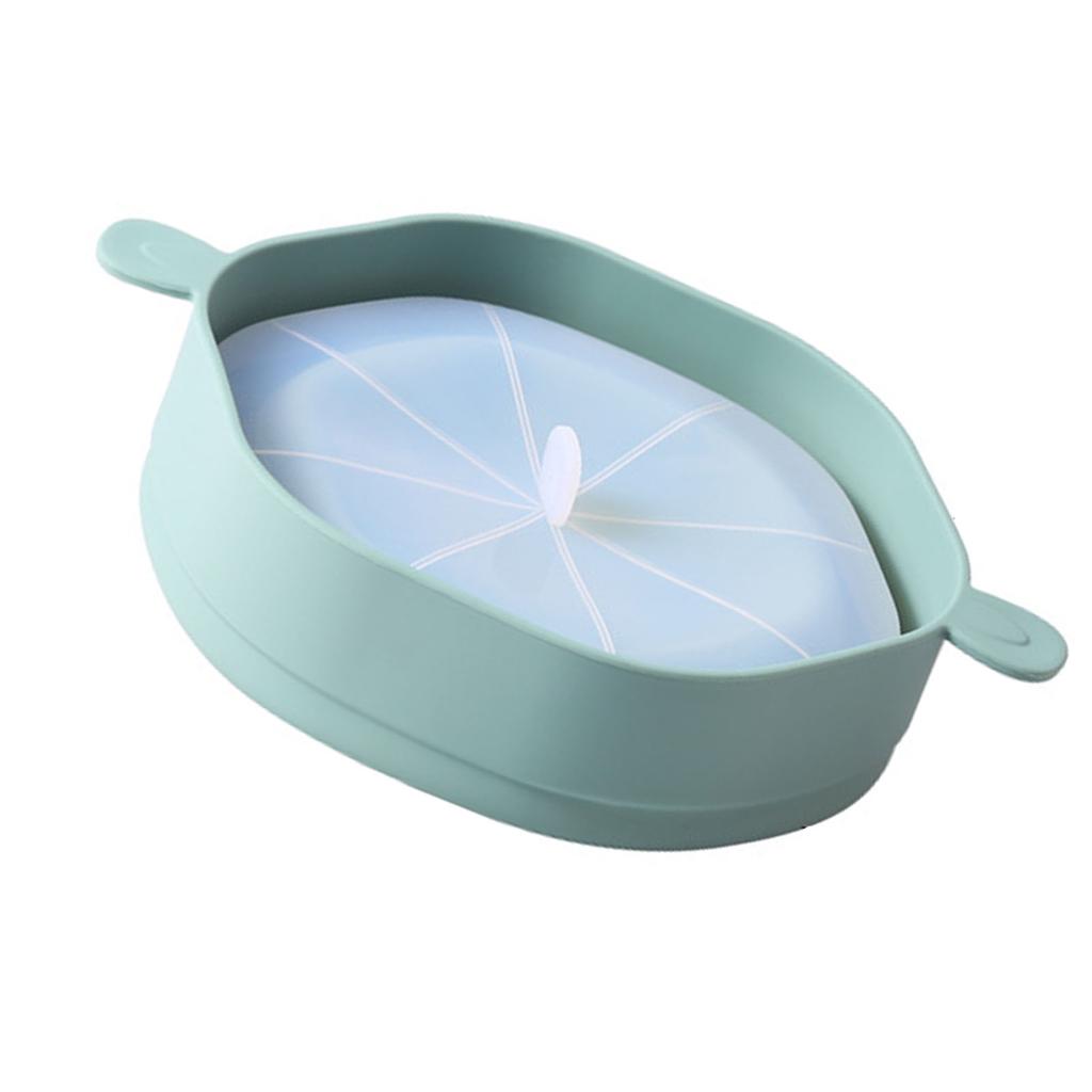 Silicone Popcorn Bucket with Handle Foldable Large Capacity Heat Resistant Microwave Popcorn Maker