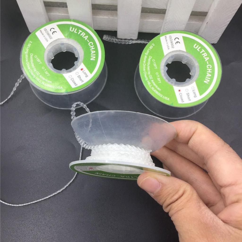 Zubařská pomůcka Ortodontická elastická čirá pryžová páska Ultra Power Chain 3 typy