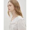 Cc Collect Ruffle Decoration Wide Collar Blouse  C262msc135 