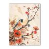 Nordic Wall Art Bird & Flowers Chinese Style Canvas Painting Modern Style Poster Prints Bedroom Living Room Wall Decor
