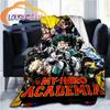 My Hero Academia Nadýchaná vlněná deka Flanel Hřejivost Měkká plyšová pohovka Throw čtvercová deka Tourist