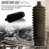 2PCS Inner Tie Rod Boot Kit With Zip Ties & Clamps,Thickened Silicone Rack And Pinion Boot For Steering Components,Durable Anti-Dust Steering Rack