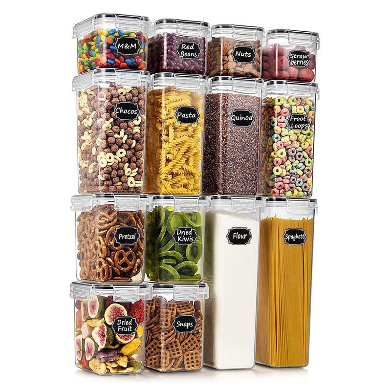

Airtight Plastic Food Storage Containers - 14-Piece Set