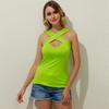 Sexy Sleeveless Top T-shirt Fashion Feminine Sense Wild Vest Hollow All Match Vest