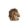 European Court Style Retro Distressed Horse Head Ornament for Year of the Horse - High-End Entrance Hall Decor with Auspicious Craftsmanship