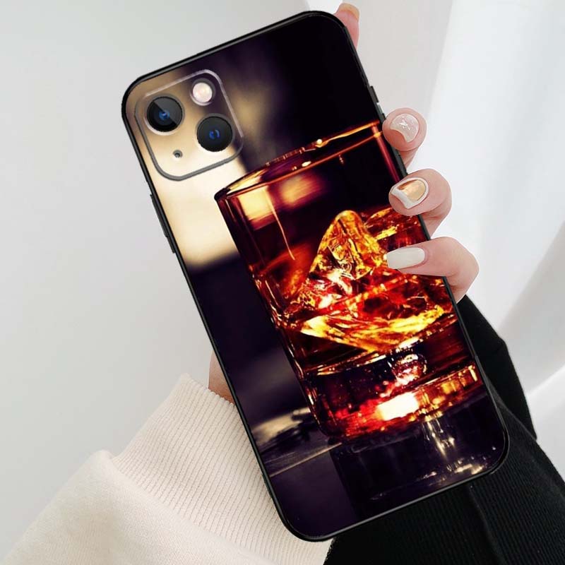 

Чехол для телефона Сигара Виски Ледяной Напиток для iPhone 17 Pro Max 16 15 14 11 12 13 Pro Max mini 15 16 Plus 16e 17 Air Cover iPhone 16 Pro