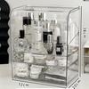Large Capacity Dustproof Cosmetic Storage Box for Skincare, Lipstick, and Masks