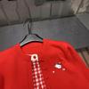 2025 Winter Plaid Vest & Embroidered Knit Cardigan Set