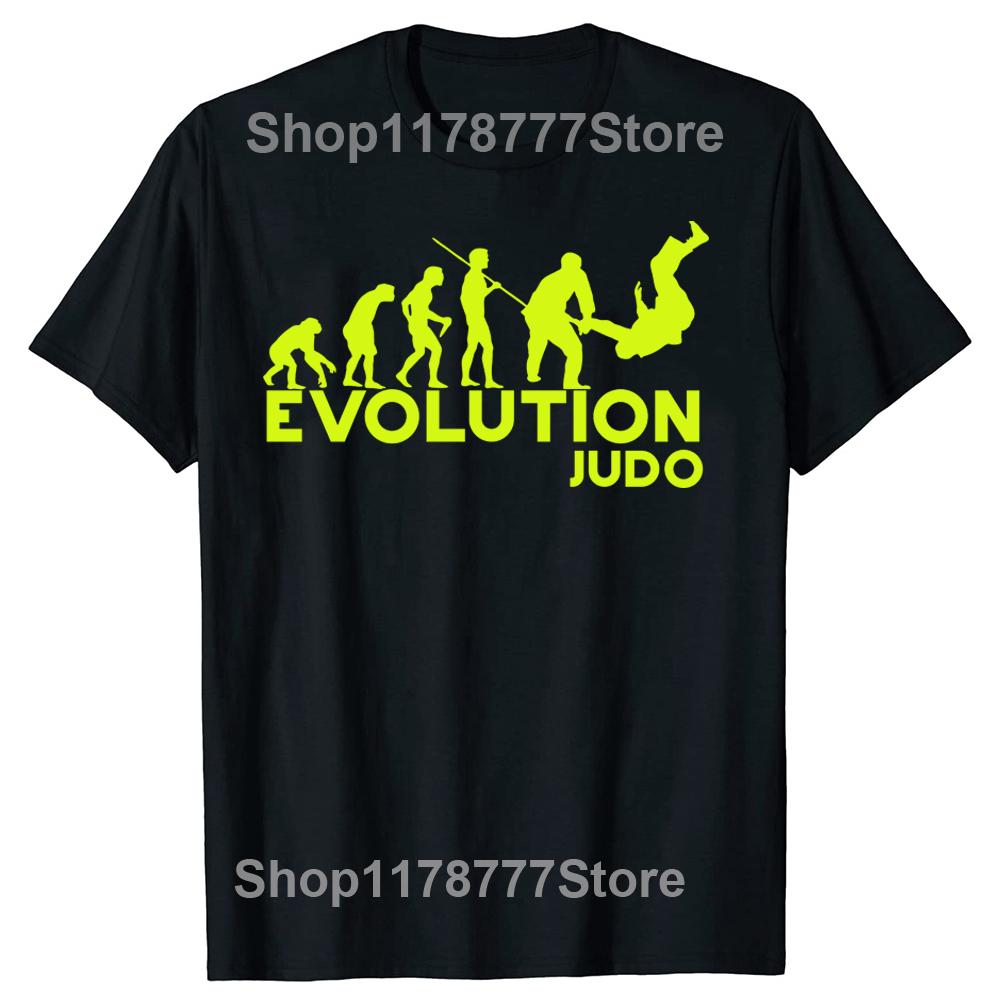 Evolution Judo Retro Martial Arts Jiujitsu Gift Holiday Xmas Classic T Shirts Summer Graphic Cotton Streetwear Gifts Tshirt