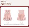 European Embroidered Rabbit Sleeveless Summer Dress for Girls - Children's Round Neck Princess Style