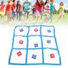 Large XO Outdoor Game Nylon XO Board Toss Yard Game with X and O Bn Bags Drawstring Bag for Kids Backyard Lawn Camping Games