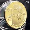 Alter Drache-Dinosaurier-Gedenkgoldmünze-Geburtstagsgeschenk-Donnerdrache