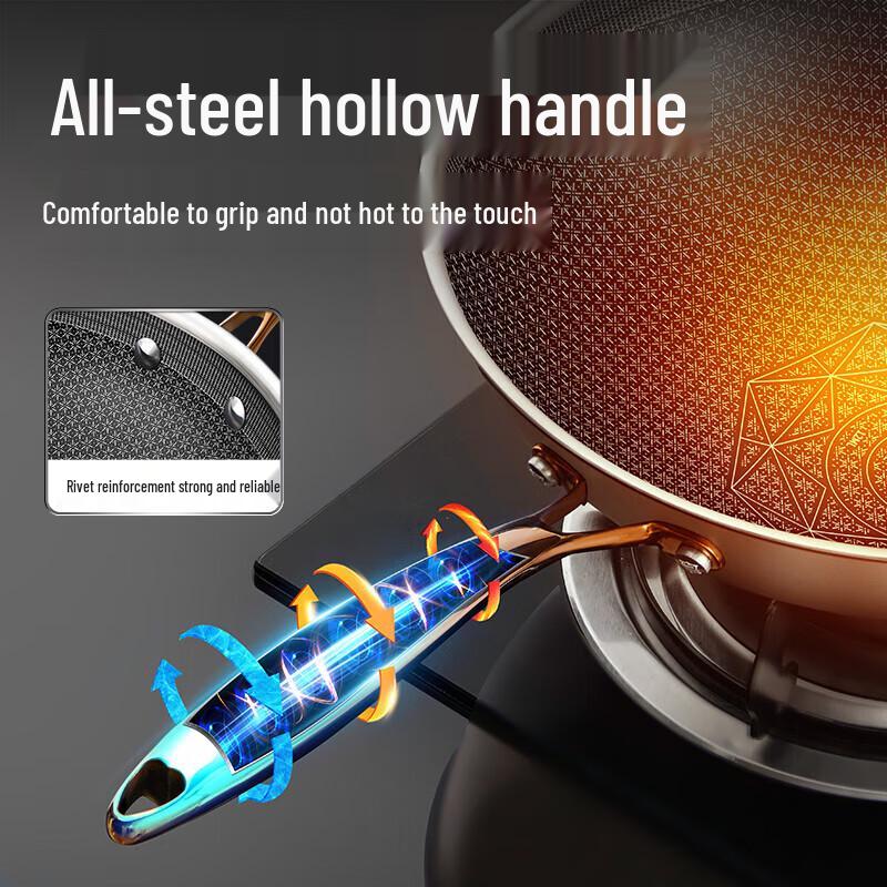 COOKER KING 30cm Multi-layer Stainless Steel Non-stick Wok