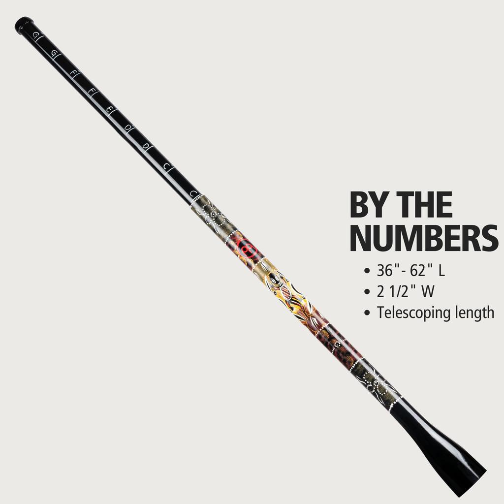 MEINL Percussion Didgeridoo 36"-62" Trombone Didgeridoo TSDDG1-BK []