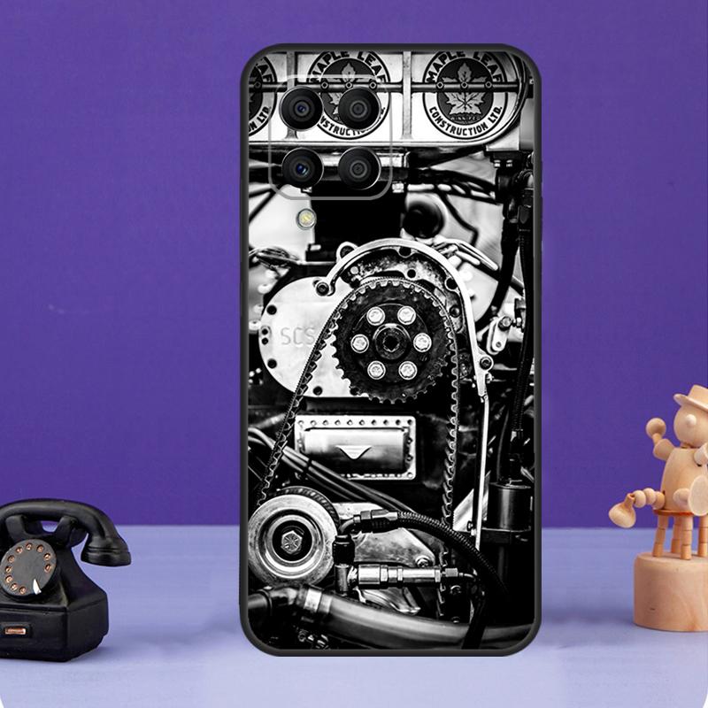 Motor Engine Motorcycle Case For Samsung Galaxy M34 M13 M53 M51 M31 M11 M14 M54 M12 M32 M52 M16 M36 M56 M15 M35 M55