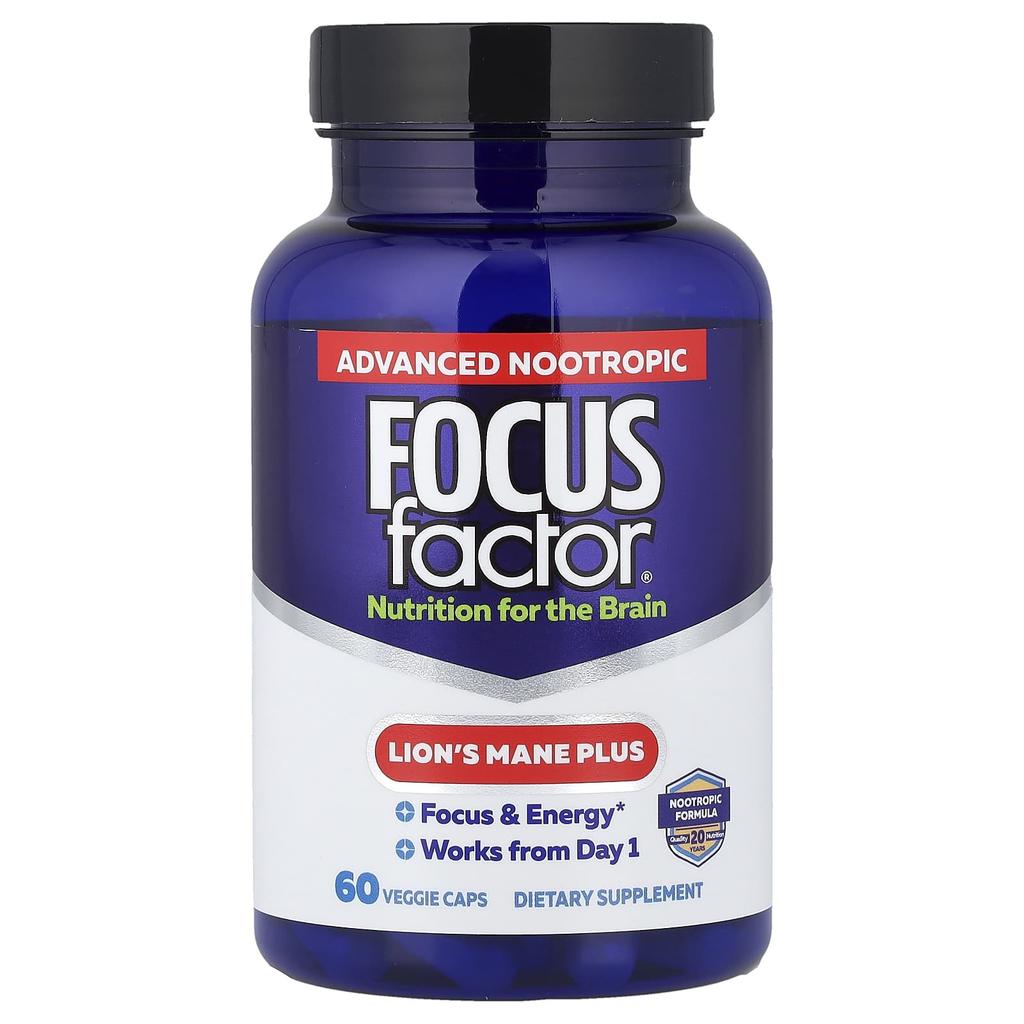Focus Factor, Deer Antler Mushroom Plus, 60 Veggie Capsules