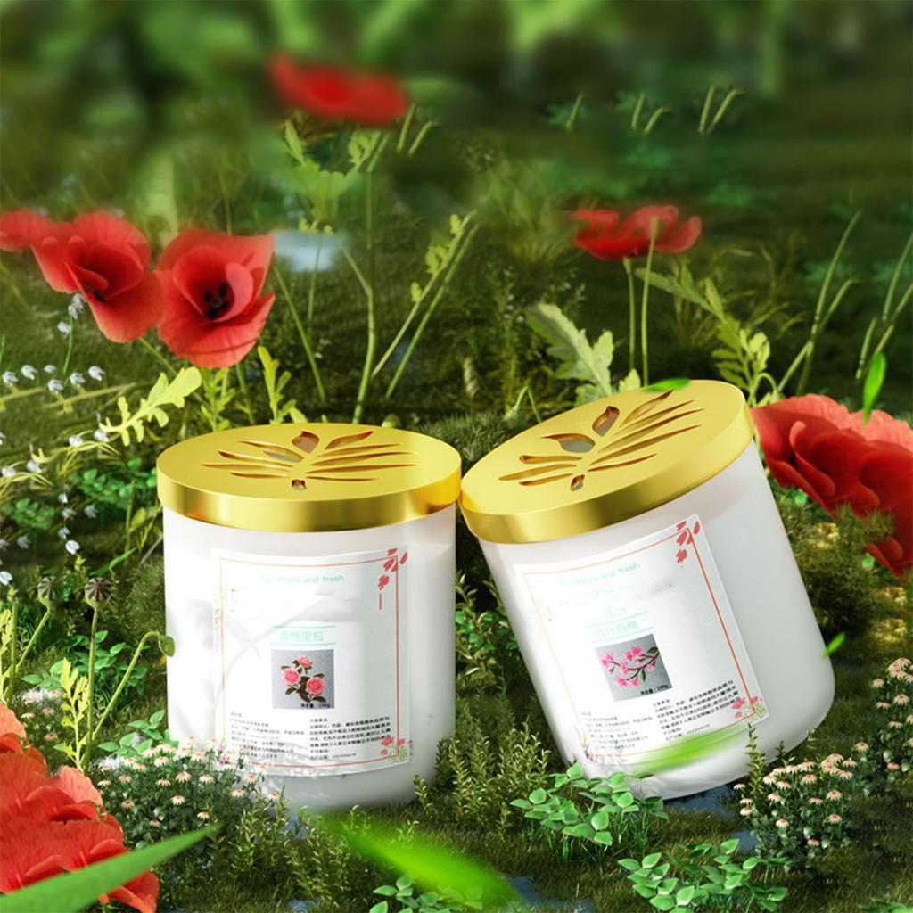 Car Air Freshener Balm Long Lasting Scent Odor Removal Relieve Stress Aromatherapy Balm for Home Office Jasmine 9658D