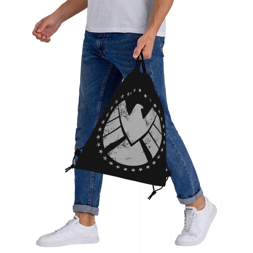 Shield Agent Training Backpacks Multi-function Drawstring Bags Storage Bag Book Bags for Travel School