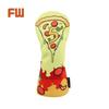 PU Leather Golf Club Protector Pizza Pattern Wood Headcover Golf Head Cover  Hybrid UT