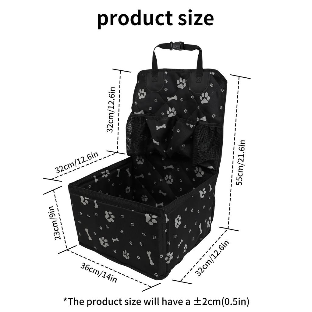 Dog Car Seat with Storage Pocket,Travel Dog Bag Cover Folding Hammock Pet Carriers and Travel Gear for Small Medium Dog Supplies