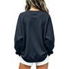 Unisex Fashion Print Long Sleeve Neck Sweatshirt for Casual Daily Wear