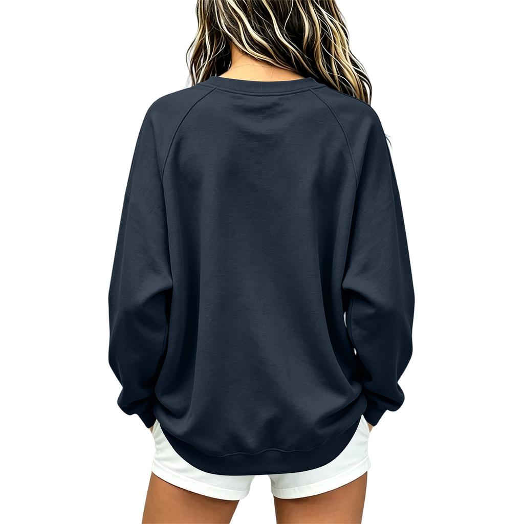 Unisex Fashion Print Long Sleeve Neck Sweatshirt for Casual Daily Wear