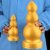 Big Gold Silicone Threaded Anal Plug Realistic Dildo Adult Sex Toy for Couples Fisting