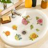 Colorful Flower-painted Stickers for Bathroom and Home Decoration Walls