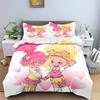 Trolls Cute Girl Printing Duvet Cover Cartoon Anime ChildrenS Bedroom Set Polyester Adult Gift 23Pcs Bedding