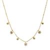 Women's Non-fading Titanium Steel Star Necklace with Rhinestones - INS Style Fashion Clavicle Chain, Light Luxury Design