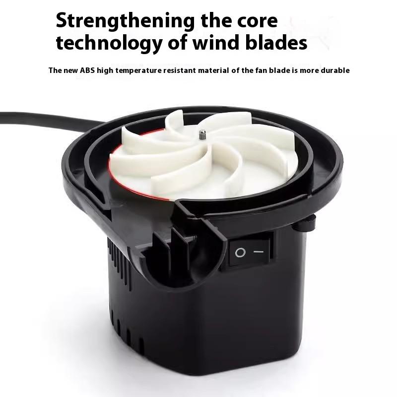 50W Electric Air Pump With 3 Nozzles,Quick 5000Pa Air Pump Inflator Deflator For Air Mattress Beds Pool Toys Raft Vacuum Bag