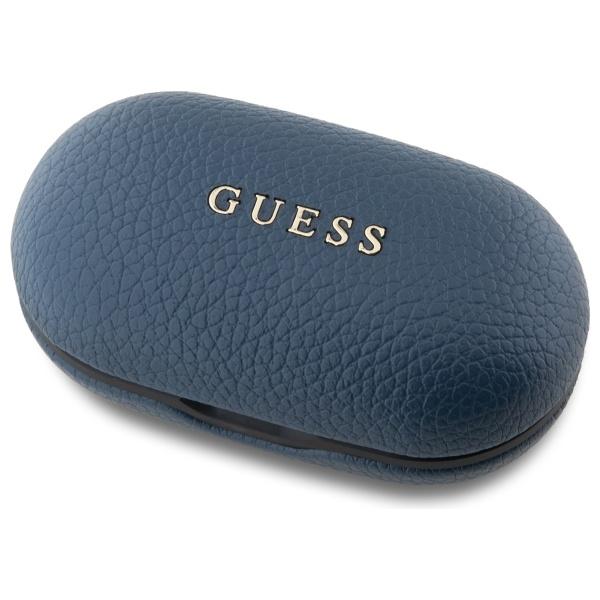 Guess Bluetooth Headphones Gutwspgtspsb   Tws + Docking Station Blue/Blue Grained Classic Logo