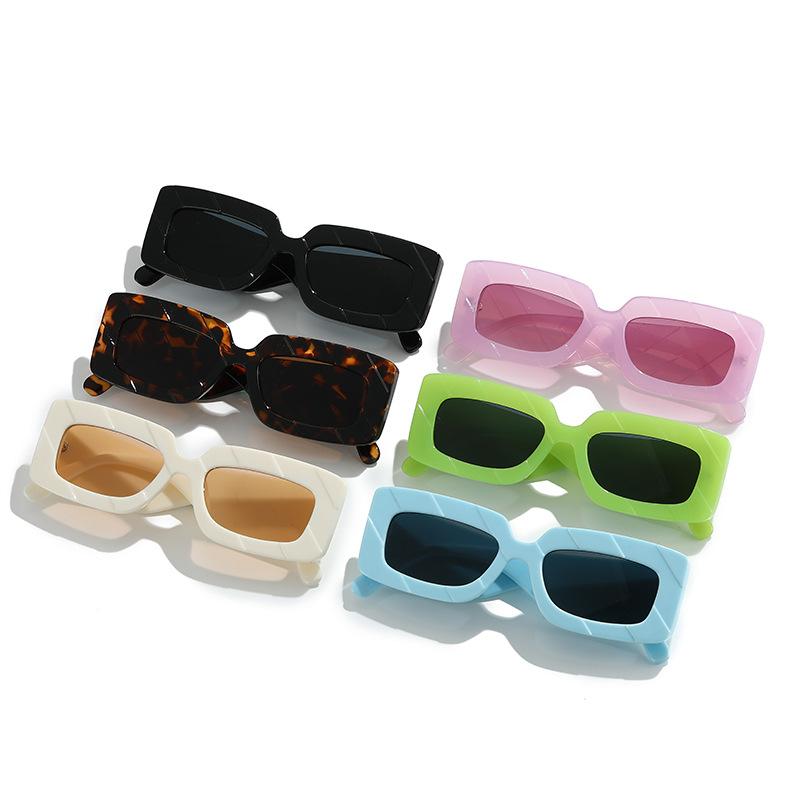 Square Sunglasses, Versatile And Colorful Square Glasses, Retro Literary And Large-Frame Sunglasses.