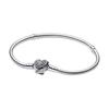 Schlangenknochen Herzförmiges Doppel-Flügel-Design 925 Silber Armband Damenarmband 593680C01