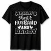 Worlds Best Husband And Daddy Slogan Unisex T Shirt Fathers Day Unisexs Unisexs Tee