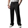 Men's British Gentleman Jacquard Waffle Weave Relaxed Fit Casual Sports Business Breathable Jogging Trousers
